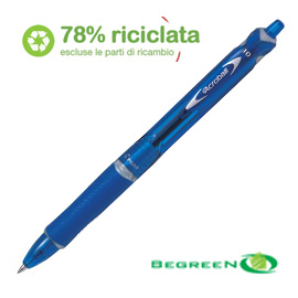 Pilot Penna sfera a scatto Pilot BeGreen Acroball - Ricaricabile 0,7 mm -  ROSSA 23217 4902505424243